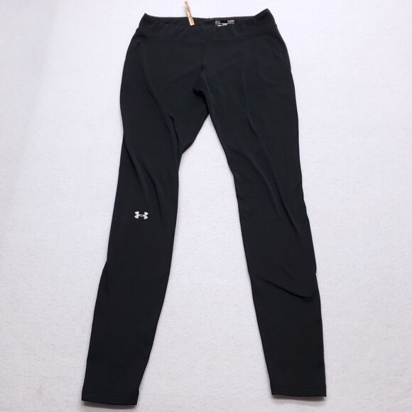 Under Armour Athletic Active Workout Leggings Pants Womens Size Small S Black - Picture 2 of 7